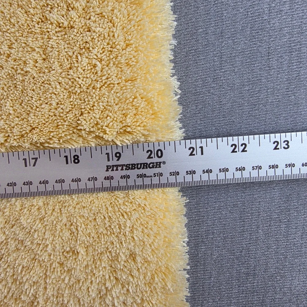 NWT Kate Spade Bath Rug 20x32 Yellow Shaggy Plush Anti-Skid‎ Mat